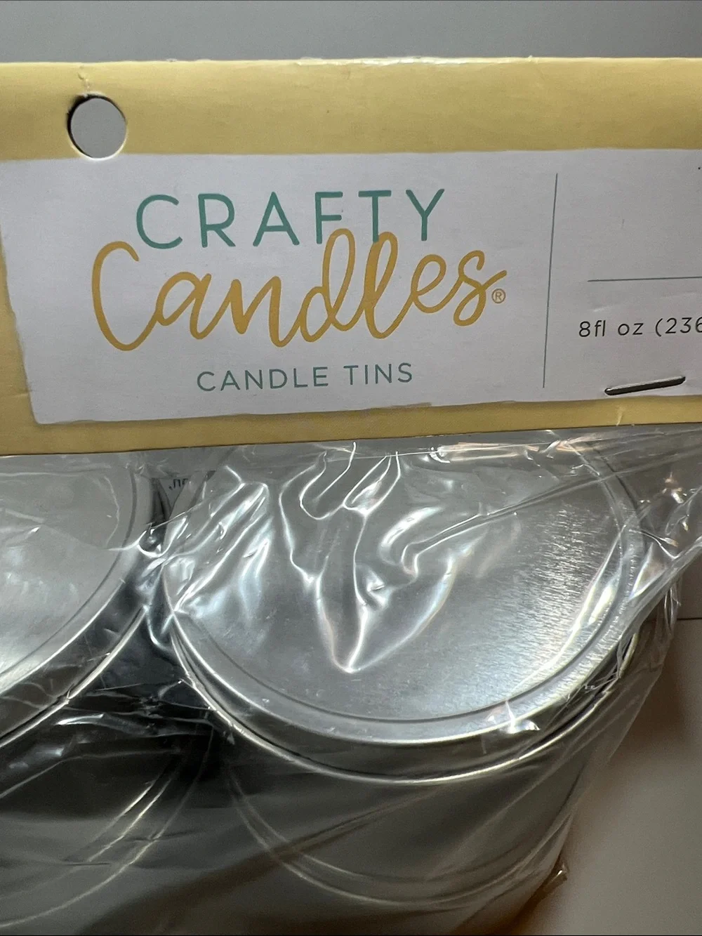Craft Silver Round Tins - 4 Pack